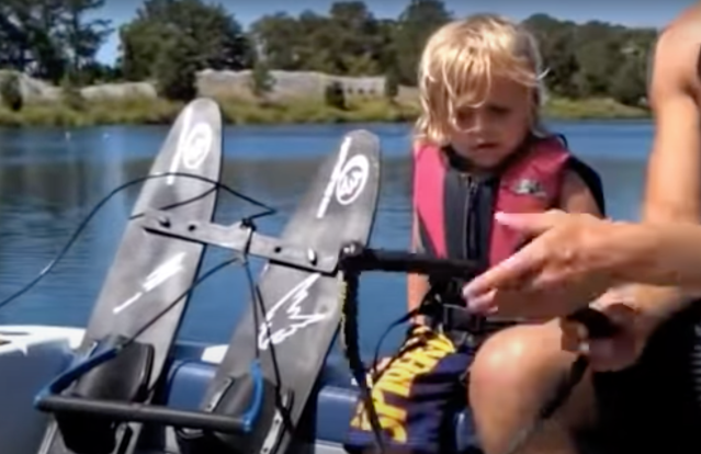 Teaching kids to water ski thumbnail